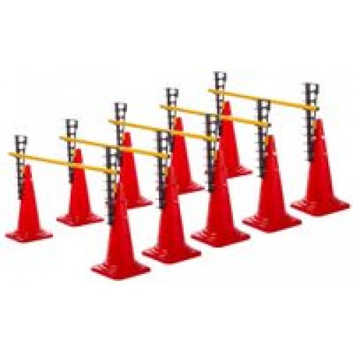 Ladder Hurdles Set of 5 Height 52 cm Red