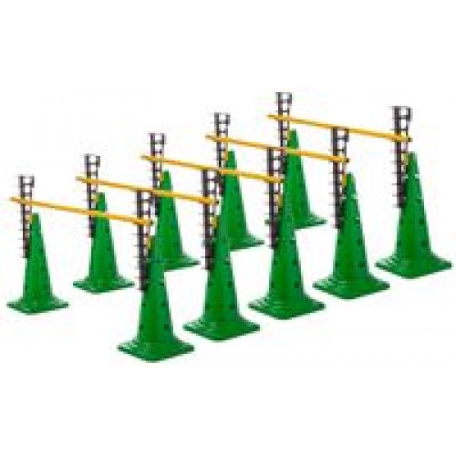 Ladder Hurdles Set of 5 Height 52 cm Green