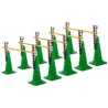 Ladder Hurdles Set of 5 Height 52 cm Green